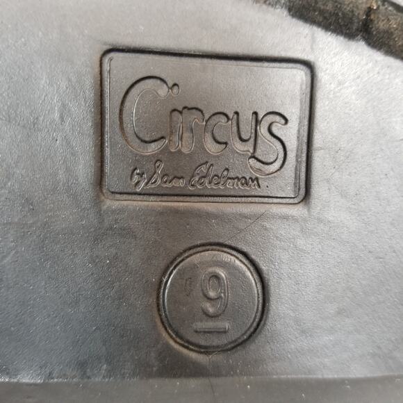 Circus by Sam Edelman Women's Black Lace Up Lug Sole Shiny Rubber Rain Boots 9 - Picture 11 of 11